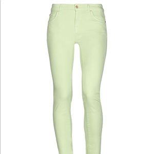 7 for All Mankind Green “The Skinny” Jeans